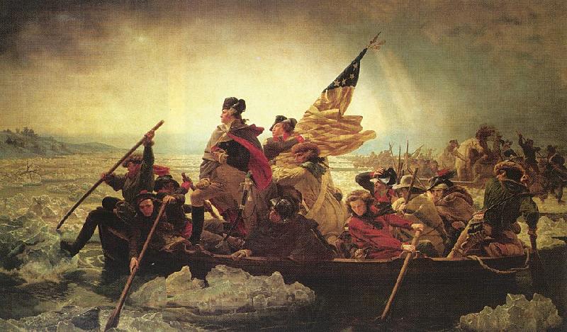Leutze, Emmanuel Gottlieb Washington Crossing the Delaware Norge oil painting art